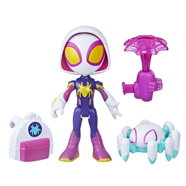 SPIDEY PRIETENII EXTRAORDINARI SET FIGURINA GHOST SPIDER 10CM SI ACCESORII VIVF8143_F7258