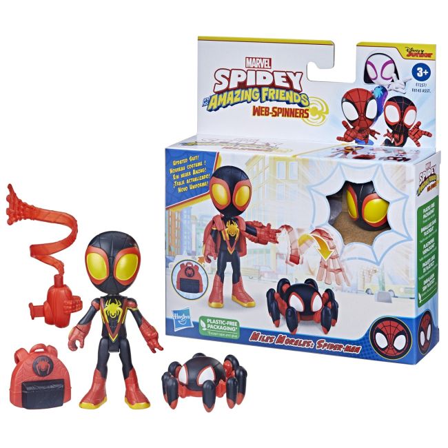 SPIDEY PRIETENII EXTRAORDINARI SET FIGURINA MILES MORALES SPIDER MAN 10CM SI ACCESORII VIVF8143_F7257