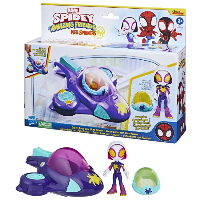 SPIDEY PRIETENII EXTRAORDINARI SET MASINUTA SI FIGURINA GHOST SPIDER VIVF6775_F7254