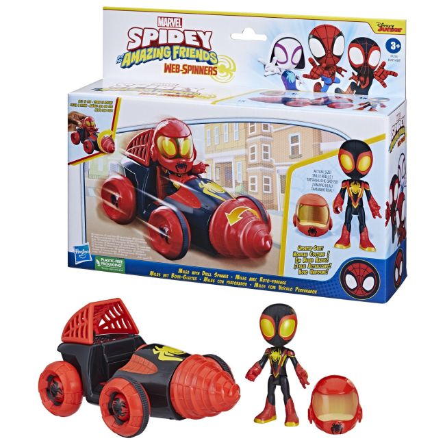 SPIDEY PRIETENII EXTRAORDINARI SET MASINUTA SI FIGURINA MILES MORALES VIVF6775_F7253