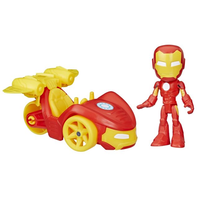 SPIDEY PRIETENII EXTRAORDINARI SET MASINUTA SI FIGURINA SI ACCESORIU IRON MAN VIVF6776_F7458