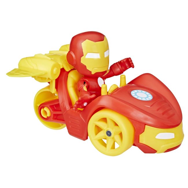 SPIDEY PRIETENII EXTRAORDINARI SET MASINUTA SI FIGURINA SI ACCESORIU IRON MAN VIVF6776_F7458