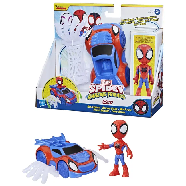 SPIDEY PRIETENII EXTRAORDINARI SET MASINUTA SI FIGURINA SI ACCESORIU SPIDEY VIVF6776_F7454