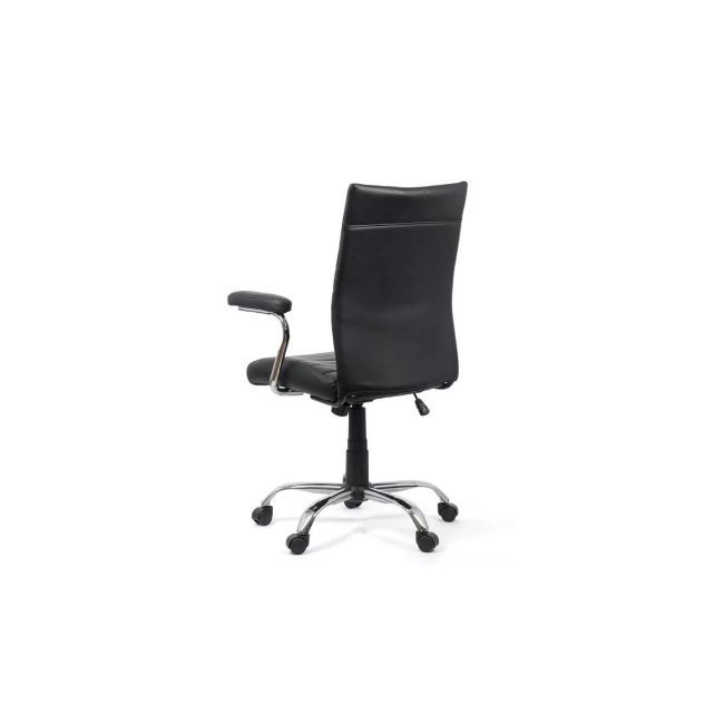 Scaun birou off 338, ergonomic, piele ecologica, mecanism balans, inaltime reglabila, cotiere inalte, 120 kg drm9980