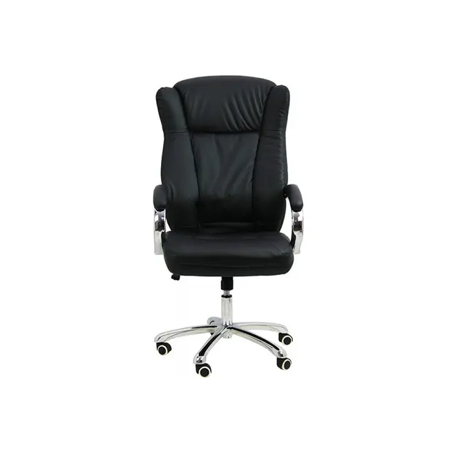 Scaun directorial off 314, ergonomic, spatar inalt, baza cromata, piele ecologica, 120 kg drm2622