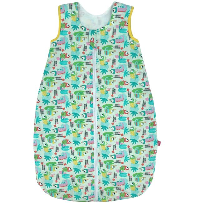 Sac de dormit copii, Tropical, din bumbac , 70 cm, 0.4/0.5 tog - Vara KDEV7005TROPIC