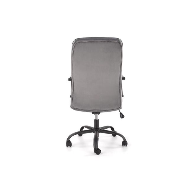 Scaun birou hm colin, stofa tip catifea, ergonomic, cadru polipropilena, mecanism de balans, rotire 360°, 100 kg, gri drm9662