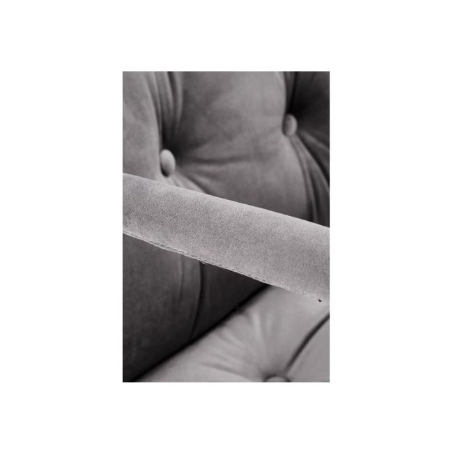 Scaun birou hm colin, stofa tip catifea, ergonomic, cadru polipropilena, mecanism de balans, rotire 360°, 100 kg, gri drm9662