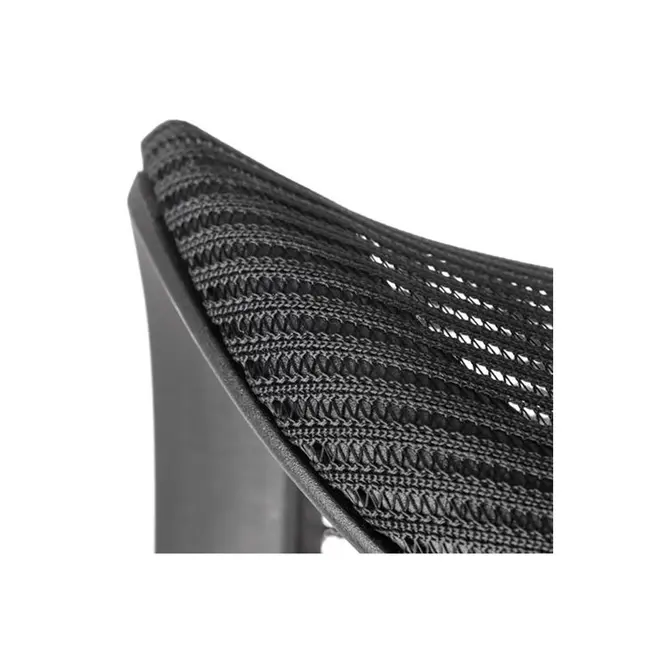 Scaun birou cu mesh hm loreto, ergonomic, suport lombar, baza polipropilena, mecanism de balans, inaltime reglabila, material respirabil, 100 kg, negru drm9905