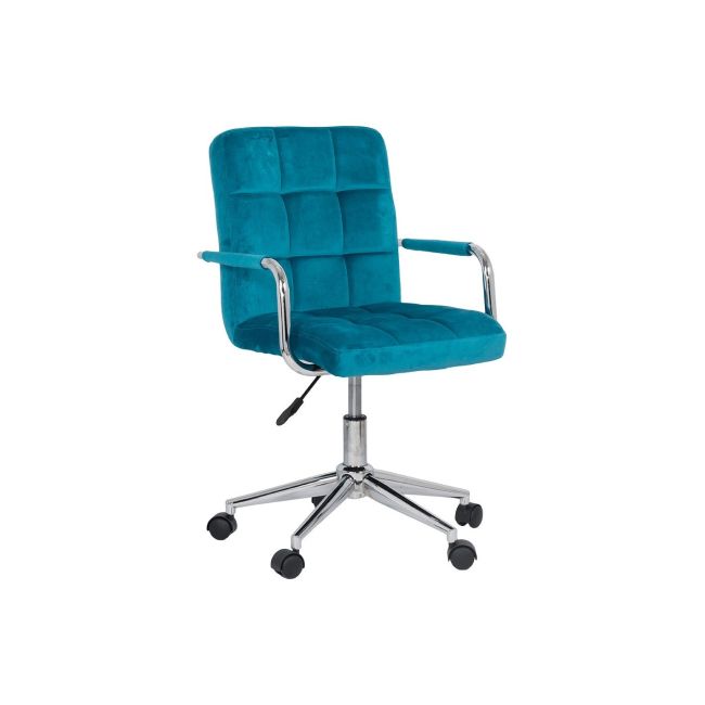 Scaun birou copii off 328v, ergonomic, catifea, inaltime reglabila, rotativ, 80 kg drm9029