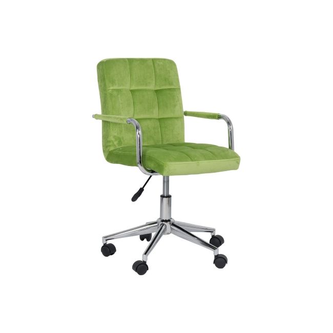 Scaun birou copii off 328v, ergonomic, catifea, inaltime reglabila, rotativ, 80 kg drm9029