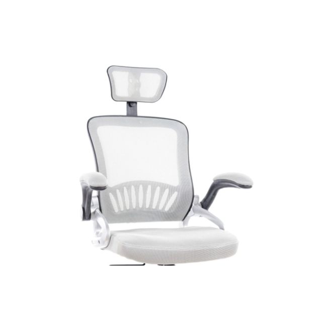 Scaun birou sl q831, mesh, mecanism de balans, cotiere reglabile, rotatie 360°, suport lombar, 100 kg,  gri drm9703