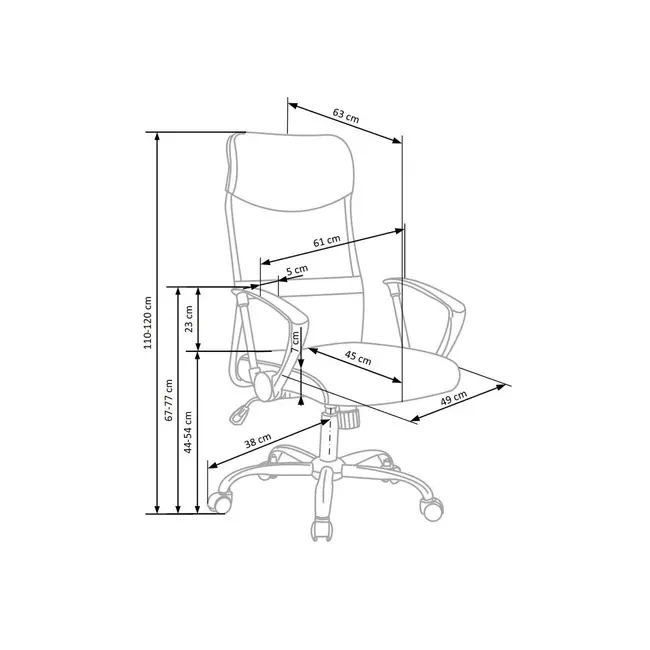 Scaun birou hm vire, mesh, ergonomic, tetiera cu piele ecologica, inaltime ajustabila, mecanism balansare, rotire 360 ˚, 100 kg, alb drm2805