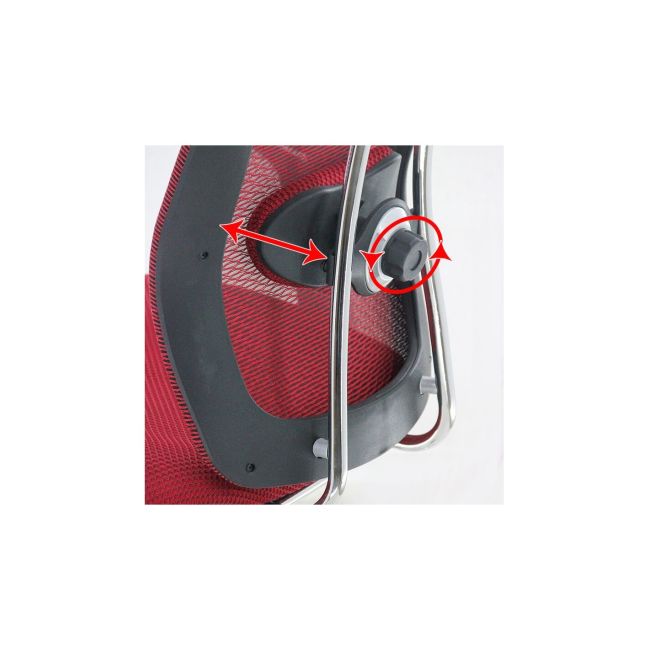 Scaun birou ergonomic off 988, mesh, baza cromata, suport lombar, inaltime reglabila, mecanism balans, 110 kg drm1004