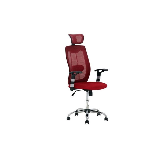 Scaun birou ergonomic off 988, mesh, baza cromata, suport lombar, inaltime reglabila, mecanism balans, 110 kg drm1004
