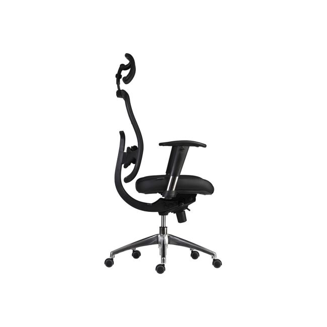 Scaun ergonomic mesh cu tetiera oklahoma negru drm2143