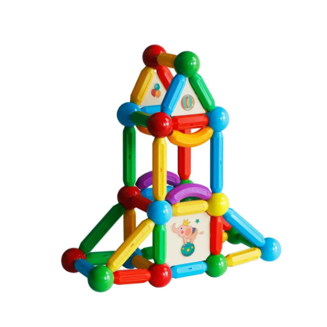 Set de constructie magnetic - stick (103 piese)