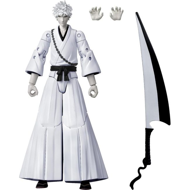 BANDAI FIGURINA NARUTO SHIPPUDEN  BLEACH WHITE KUROSAKI ICHIGO   16.5CM VIVBan36974