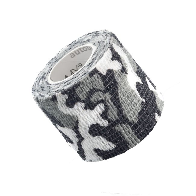 Bandaj elastic autoadeziv Vitammy Autoband, tehnologie cu microfibre, fara lipici, rezistent la... BITautobandcamuflaj