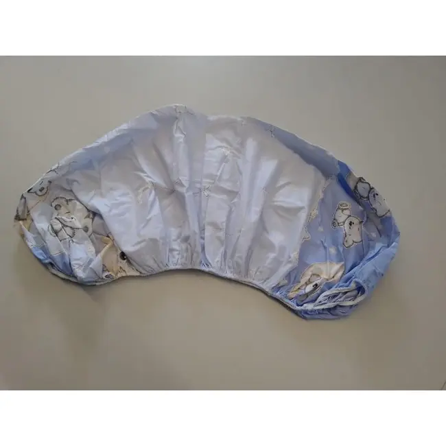 Cearceaf Imprimat cu Elastic Albastru 160X80  00070569