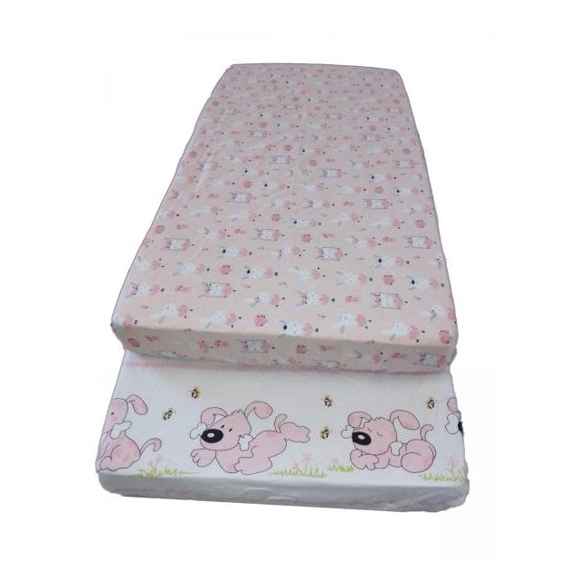 Cearceaf Imprimat cu Elastic Roz 160X80 0006739