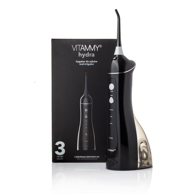 Irigator oral/ dus bucal Vitammy Hydra, profesional, 3 moduri de functionare, rezistent la apa,... BITVitammyHydranegru