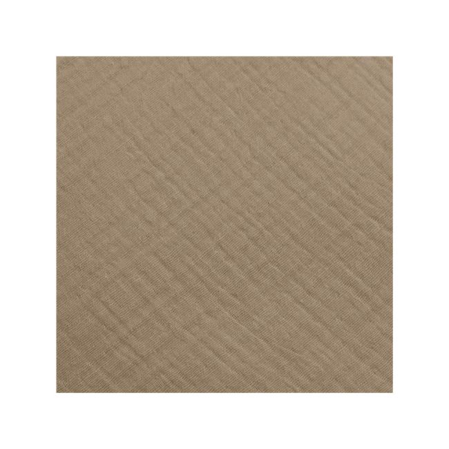 Paturica de infasat cu gluga, Cu multiple utilizari, Cu inchidere cu panglica cu fundita, Dimensiune 75x75 cm, Din muselina, Din materiale certificate Oeko Tex Standard 100, New Baby, Beige BYN52165