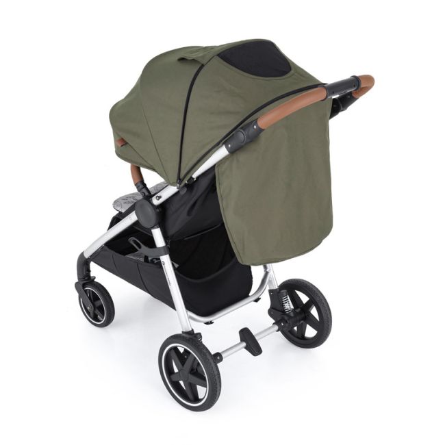 Petite&Mars - Carucior sport, Royal, Include husa pentru scaun, husa pentru picioare, geanta pentru scutece si capotina extensibila, Cu fereastra, Impermeabila, Cu SPF 50, Aluminiu, 0-22 kg, 111 x 57 x 86 cm, Mature Olive BYN466500+566841