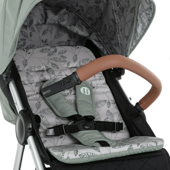 Petite&Mars - Carucior sport, Royal, Include husa pentru scaun, husa pentru picioare, geanta pentru scutece si capotina extensibila, Cu fereastra, Impermeabila, Cu SPF 50, Aluminiu, 0-22 kg, 111 x 57 x 86 cm, Mature Olive BYN466500+566841