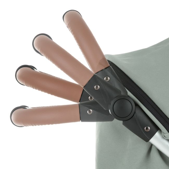 Petite&Mars - Carucior sport, Royal, Include husa pentru scaun, husa pentru picioare, geanta pentru scutece si capotina extensibila, Cu fereastra, Impermeabila, Cu SPF 50, Aluminiu, 0-22 kg, 111 x 57 x 86 cm, Mature Olive BYN466500+566841