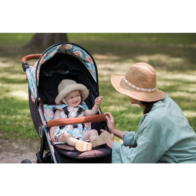 Petite&Mars - Carucior sport, Street+ Air, Include capotina impermeabila Editie limitata, Cu fereastra, husa picioare, cos de bagaje, Cu roti gonflabile, Centura de siguranta in 5 puncte, Pana la 25 kg, 6 luni+, Ocean BYN477500+549860