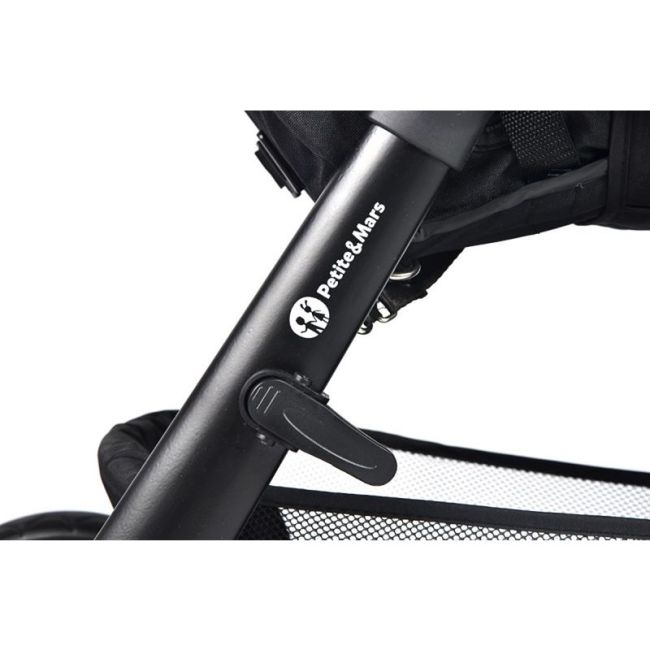 Petite&Mars - Carucior sport, Street+ Air, Include capotina impermeabila Editie limitata, Cu fereastra, husa picioare, cos de bagaje, Cu roti gonflabile, Centura de siguranta in 5 puncte, Pana la 25 kg, 6 luni+, Ocean BYN477500+549860