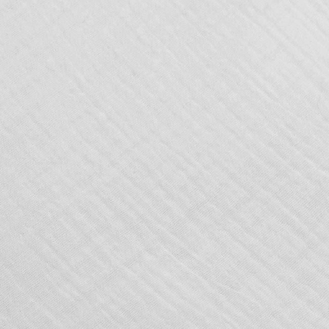 Protectie laterala pentru patut, Tip Bumper impletit, Din muselina, Din materiale certificate Oeko Tex Standard 100, New Baby, Lungime 210 cm, White BYN52138