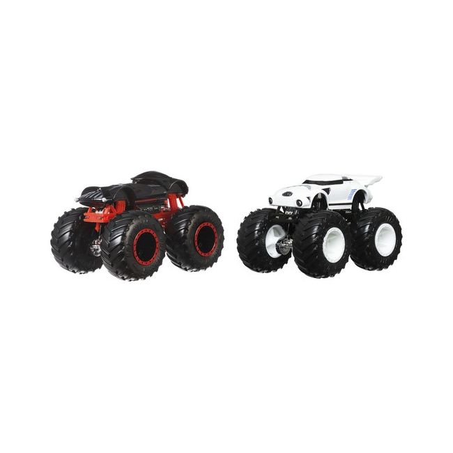 HOT WHEELS MONSTER TRUCK SET 2 MASINI SCARA 1 LA 64 DARTH VADER SI STORMTROOPER VIVMTFYJ64_HLT59