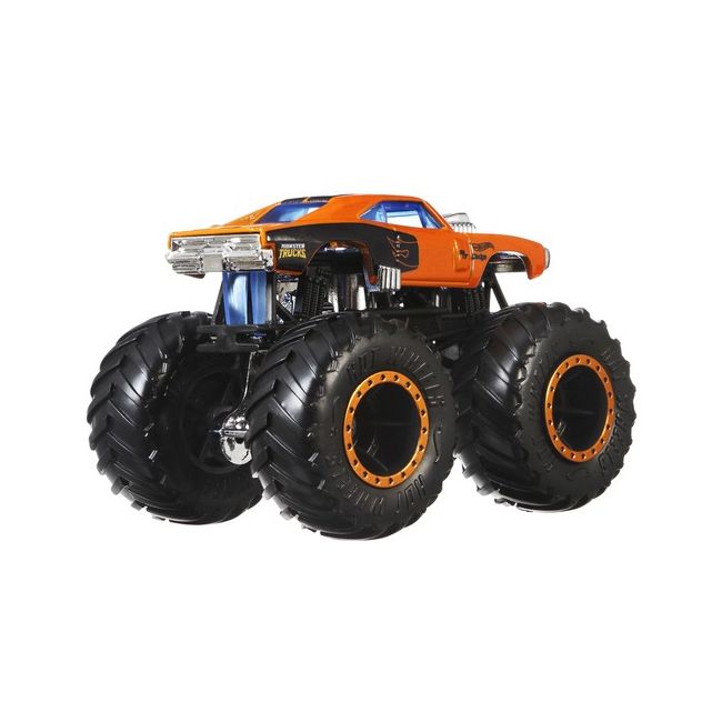 HOT WHEELS MONSTER TRUCK SET 2 MASINI SCARA 1 LA 64 DODGER CHARGER SI RODGER DODGER VIVMTFYJ64_HNX30