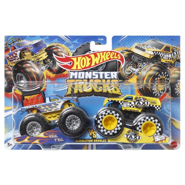 HOT WHEELS MONSTER TRUCK SET 2 MASINI SCARA 1 LA 64 HAUL YALL SI TAXI VIVMTFYJ64_HLT67