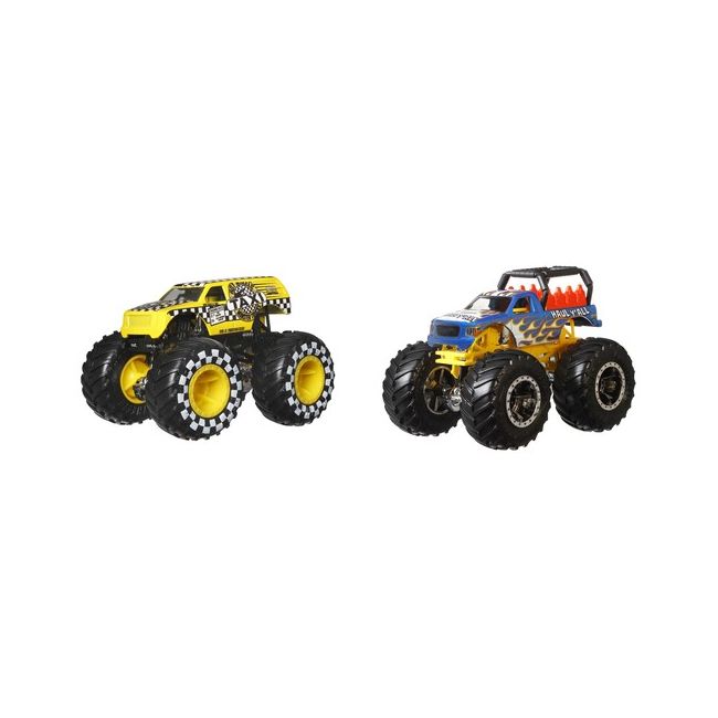 HOT WHEELS MONSTER TRUCK SET 2 MASINI SCARA 1 LA 64 HAUL YALL SI TAXI VIVMTFYJ64_HLT67
