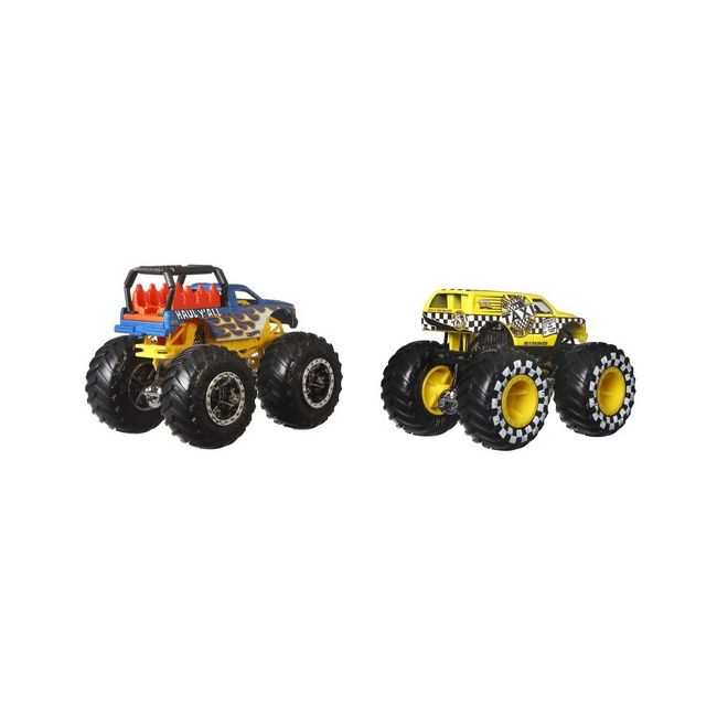 HOT WHEELS MONSTER TRUCK SET 2 MASINI SCARA 1 LA 64 HAUL YALL SI TAXI VIVMTFYJ64_HLT67