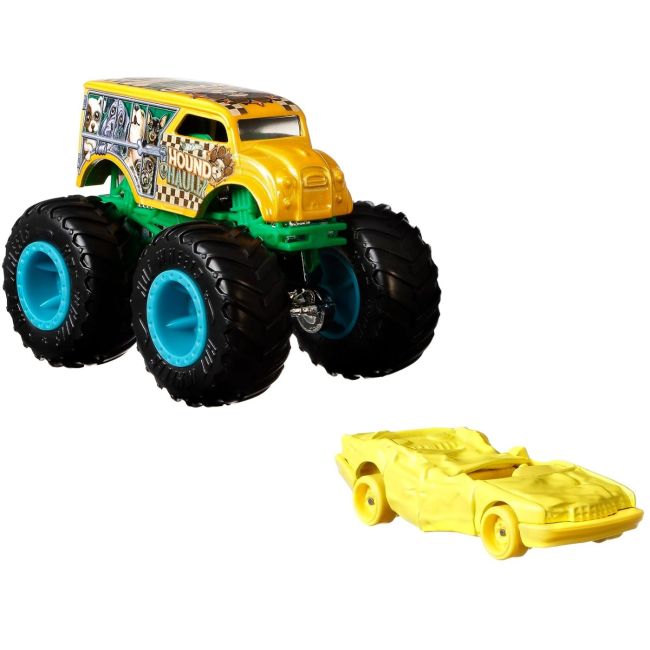 HOT WHEELS MONSTER TRUCK SI MASINUTA METALICA HOUND HAULLER VIVMTGRH81_HKM12