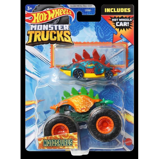 HOT WHEELS MONSTER TRUCK SI MASINUTA METALICA MOTOSAURUS VIVMTGRH81_HKM10