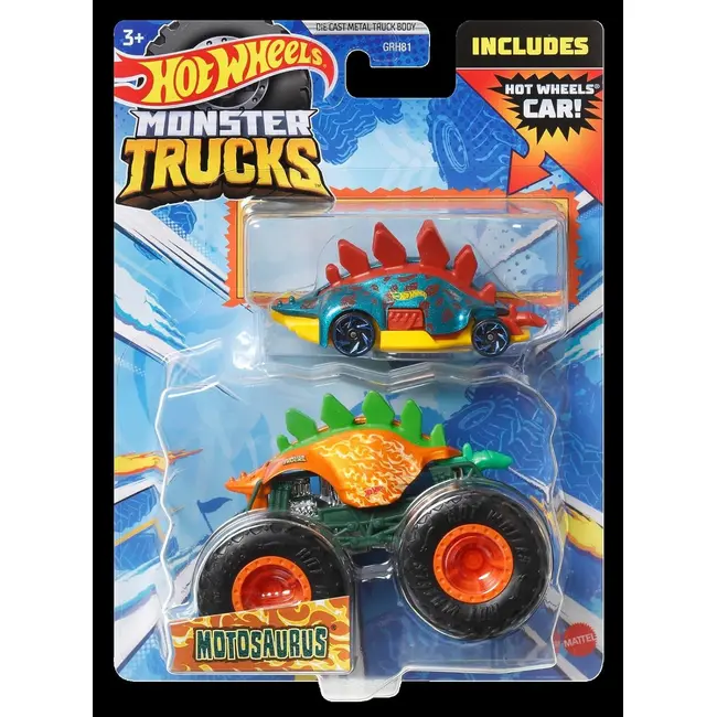 HOT WHEELS MONSTER TRUCK SI MASINUTA METALICA MOTOSAURUS VIVMTGRH81_HKM10