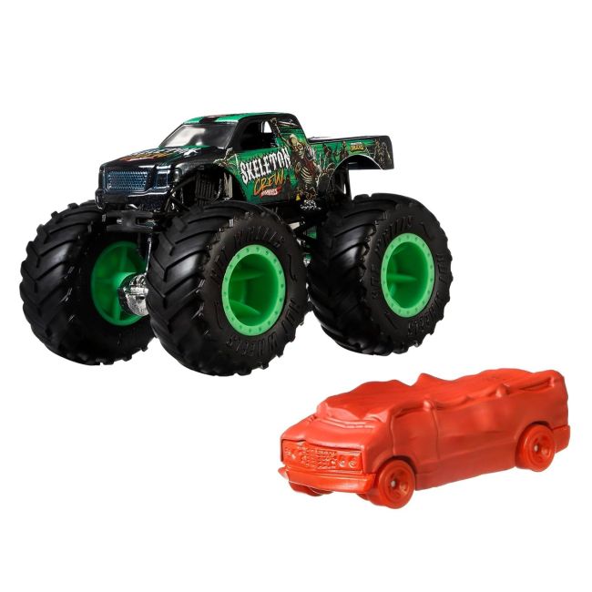 HOT WHEELS MONSTER TRUCK SI MASINUTA METALICA SKELETON CREW VIVMTGRH81_HKM11