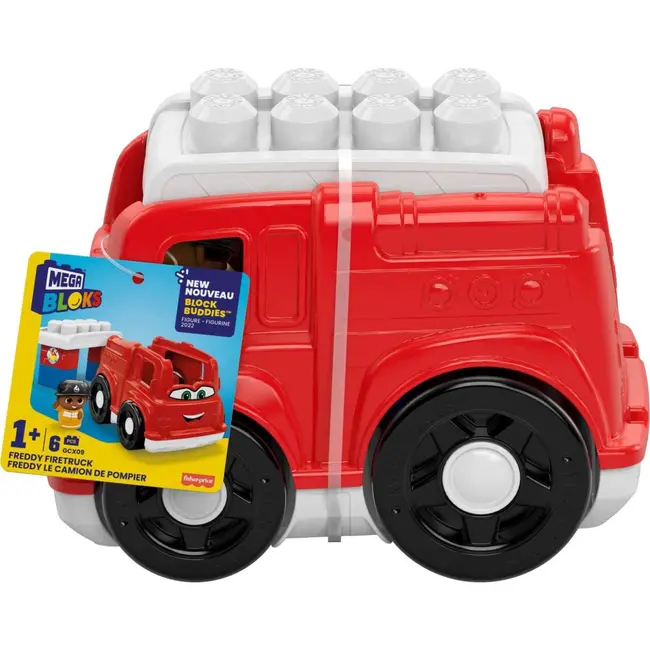 MEGA BLOKS FIRST BUILDERS VEHICUL FREDDY FIRETRUCK VIVMTCND62_GCX09