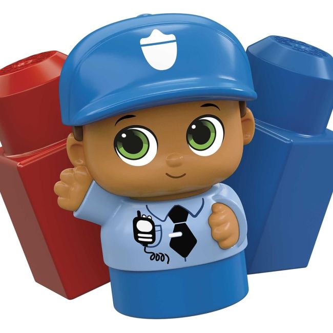 MEGA BLOKS FIRST BUILDERS VEHICUL PETER POLICE VIVMTCND62_GCX08