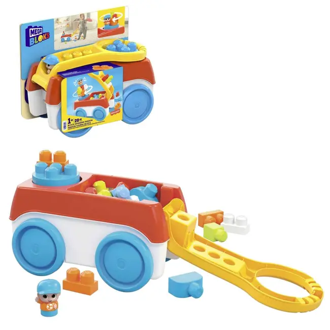 MEGA BLOKS SET DE CONSTRUCTIE 20 PIESE CARUCIORUL CARE SE INVARTE VIVMTHHN00