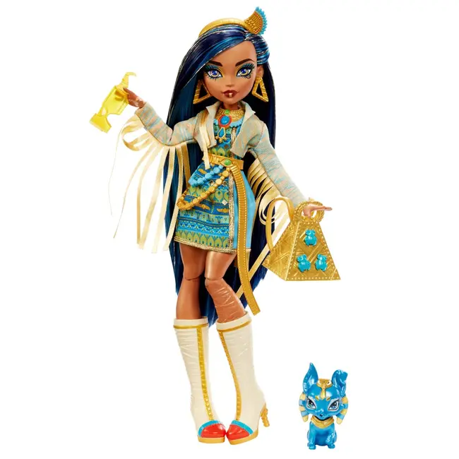 MONSTER HIGH PAPUSA CLEO DENILE CU ANIMALUT SI ACCESORII VIVMTHHK54