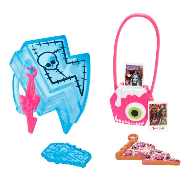MONSTER HIGH PAPUSA FRANKIE STEIN CU ANIMALUT SI ACCESORII VIVMTHHK53