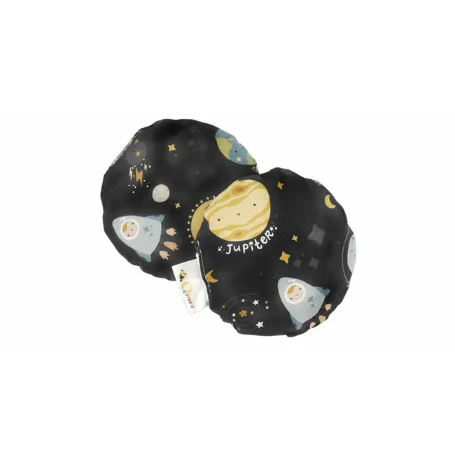 Qmini - Pernuta anticolici umpluta cu samburi de cirese, Cu husa din bumbac, Diametru 14 cm, Milky Way BYNQM_BL61