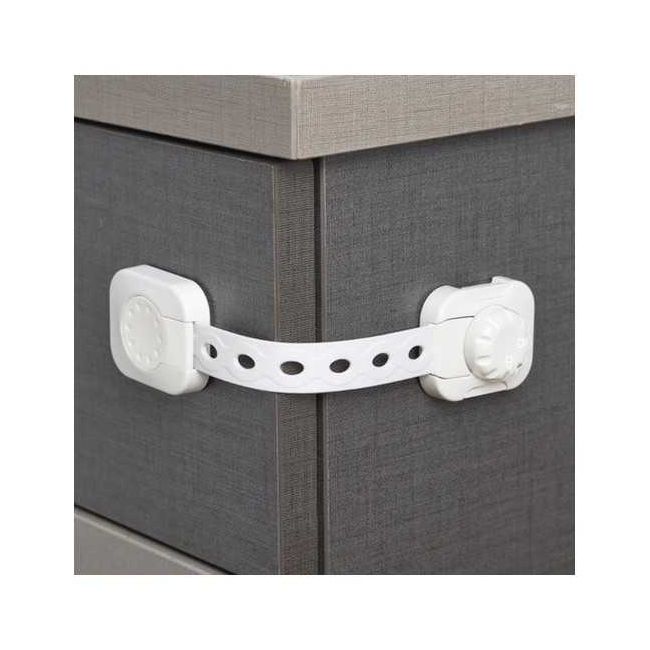 Set 6 sisteme de siguranta multifunctionale reglabile 23.3 cm, cu lacat Iso Trade MY6843 BBJMY6843_Alb