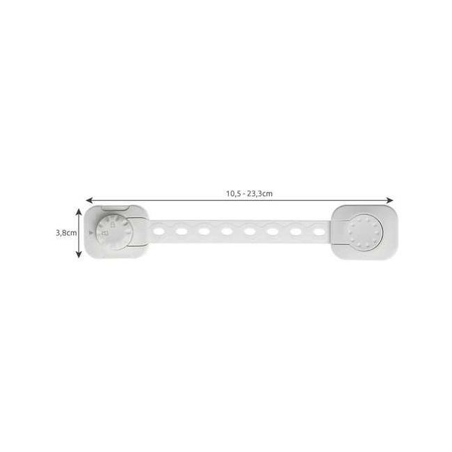 Set 6 sisteme de siguranta multifunctionale reglabile 23.3 cm, cu lacat Iso Trade MY6843 BBJMY6843_Alb